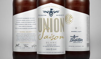union saison 法國葡萄酒釀造品牌包裝設計